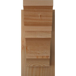 Ekena Millwork - OUTBOA01 - Rustic Wood Balboa Traditional Style Wood Outlooker