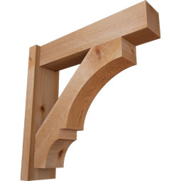 Ekena Millwork - OUTBOA05 - Balboa Block Style Rustic Timber Wood Outlooker