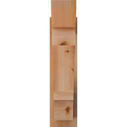 Ekena Millwork - OUTBOA06 - Balboa Slat Style Rustic Timber Wood Outlooker