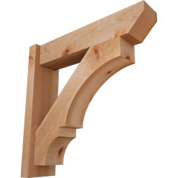 Ekena Millwork - OUTBOA06 - Balboa Slat Style Rustic Timber Wood Outlooker