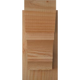 Ekena Millwork - OUTBOA06 - Rustic Wood Balboa Slat Style Wood Outlooker