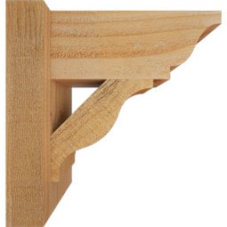 Ekena Millwork - OUTFST01 - Rustic Wood Funston Traditional Style Wood Outlooker