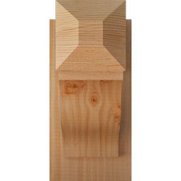 Ekena Millwork - OUTFST04 - Rustic Wood Funston Craftsman Style Wood Outlooker