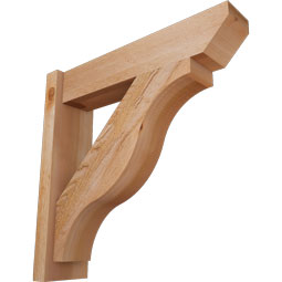 Ekena Millwork - OUTFST06 - Funston Slat Style Rustic Timber Wood Outlooker