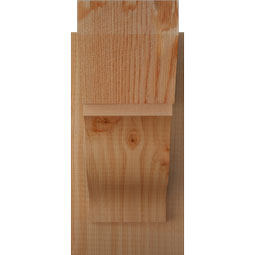 Ekena Millwork - OUTFST06 - Rustic Wood Funston Slat Style Wood Outlooker