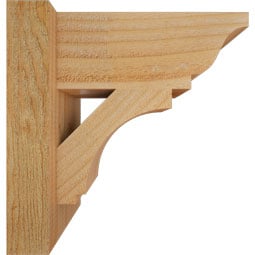 Ekena Millwork - OUTIMP01 - Rustic Wood Imperial Traditional Style Wood Outlooker