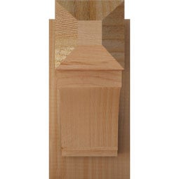 Ekena Millwork - OUTIMP04 - Rustic Wood Imperial Craftsman Style Wood Outlooker