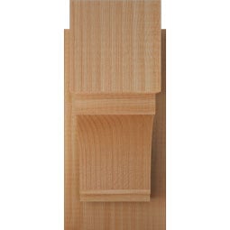Ekena Millwork - OUTIMP05 - Rustic Wood Imperial Block Style Wood Outlooker