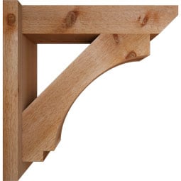 Ekena Millwork - OUTIMP06 - Imperial Slat Style Rustic Timber Wood Outlooker