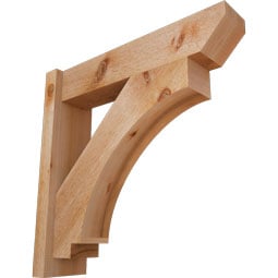 Ekena Millwork - OUTIMP06 - Imperial Slat Style Rustic Timber Wood Outlooker