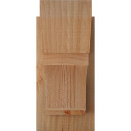 Ekena Millwork - OUTIMP06 - Rustic Wood Imperial Slat Style Wood Outlooker