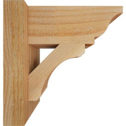Ekena Millwork - OUTLEC01 - Rustic Wood Legacy Traditional Style Wood Outlooker