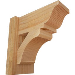 Ekena Millwork - OUTLEC01 - Rustic Wood Legacy Traditional Style Wood Outlooker