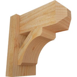 Ekena Millwork - OUTLEC04 - Rustic Wood Legacy Craftsman Style Wood Outlooker