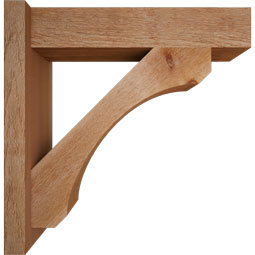 Ekena Millwork - OUTLEC05 - Legacy Block Style Rustic Timber Wood Outlooker