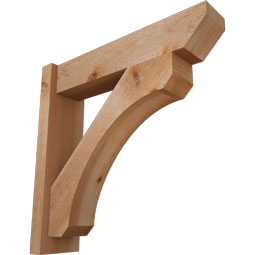 Ekena Millwork - OUTLEC06 - Legacy Slat Style Rustic Timber Wood Outlooker