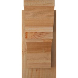 Ekena Millwork - OUTMRC01 - Rustic Wood Merced Traditional Style Wood Outlooker