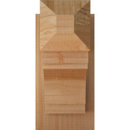 Ekena Millwork - OUTMRC04 - Rustic Wood Merced Craftsman Style Wood Outlooker