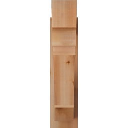 Ekena Millwork - OUTMRC06 - Merced Slat Style Rustic Timber Wood Outlooker