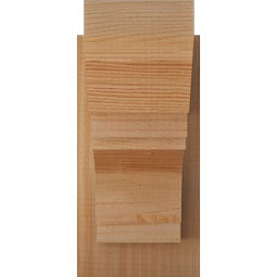 Ekena Millwork - OUTMRC06 - Rustic Wood Merced Slat Style Wood Outlooker
