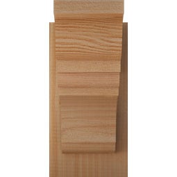 Ekena Millwork - OUTOLY01 - Rustic Wood Olympic Traditional Style Wood Outlooker