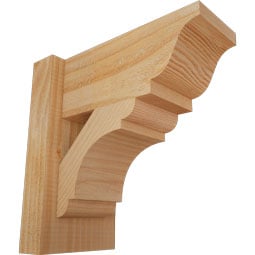 Ekena Millwork - OUTOLY01 - Rustic Wood Olympic Traditional Style Wood Outlooker