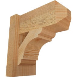 Ekena Millwork - OUTOLY04 - Rustic Wood Olympic Craftsman Style Wood Outlooker