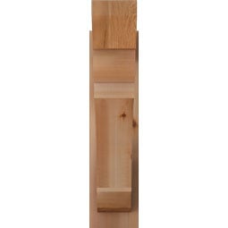 Ekena Millwork - OUTOLY06 - Olympic Slat Style Rustic Timber Wood Outlooker