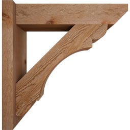 Ekena Millwork - OUTOLY06 - Olympic Slat Style Rustic Timber Wood Outlooker