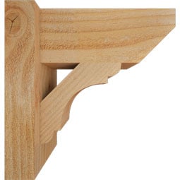 Ekena Millwork - OUTOLY06 - Rustic Wood Olympic Slat Style Wood Outlooker