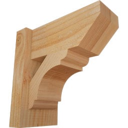 Ekena Millwork - OUTOLY06 - Rustic Wood Olympic Slat Style Wood Outlooker