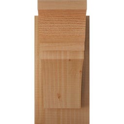Ekena Millwork - OUTTHR01 - Rustic Wood Thorton Traditional Style Wood Outlooker