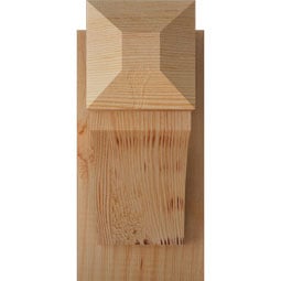 Ekena Millwork - OUTTHR04 - Rustic Wood Thorton Craftsman Style Wood Outlooker