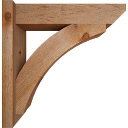 Ekena Millwork - OUTTHR06 - Thorton Slat Style Rustic Timber Wood Outlooker