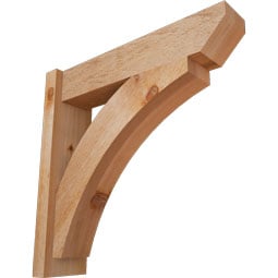 Ekena Millwork - OUTTHR06 - Thorton Slat Style Rustic Timber Wood Outlooker