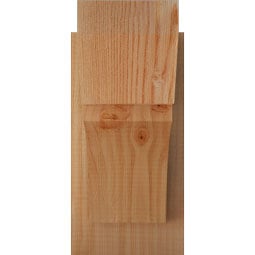 Ekena Millwork - OUTTHR06 - Rustic Wood Thorton Slat Style Wood Outlooker
