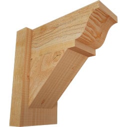 Ekena Millwork - OUTTRA01 - Rustic Wood Traditional Style Wood Outlooker