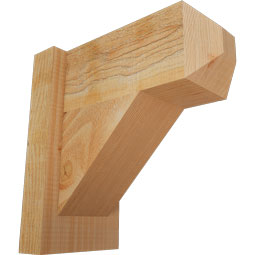 Ekena Millwork - OUTTRA04 - Rustic Wood Traditional Craftsman Style Wood Outlooker