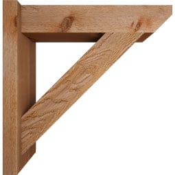 Ekena Millwork - OUTTRA06 - Traditional Slat Style Rustic Timber Wood Outlooker