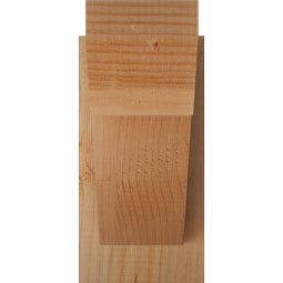 Ekena Millwork - OUTTRA06 - Rustic Wood Traditional Slat Style Wood Outlooker