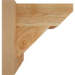 Ekena Millwork - OUTTRA06 - Rustic Wood Traditional Slat Style Wood Outlooker