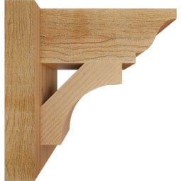 Ekena Millwork - OUTWTL01 - Rustic Wood Westlake Traditional Style Wood Outlooker