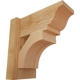 Ekena Millwork - OUTWTL01 - Rustic Wood Westlake Traditional Style Wood Outlooker