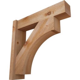 Ekena Millwork - OUTWTL05 - Westlake Block Style Rustic Timber Wood Outlooker