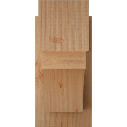 Ekena Millwork - OUTWTL05 - Rustic Wood Westlake Block Style Wood Outlooker