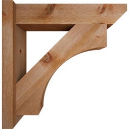 Ekena Millwork - OUTWTL06 - Westlake Slat Style Rustic Timber Wood Outlooker