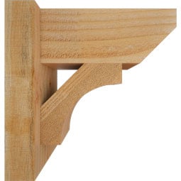 Ekena Millwork - OUTWTL06 - Rustic Wood Westlake Slat Style Wood Outlooker
