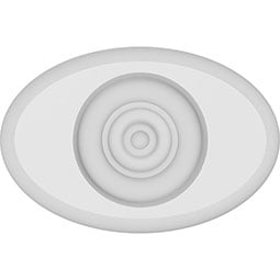Ekena Millwork - ROSPDAL04 - Standard Dalton Bullseye Rosette With Rounded Edge