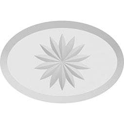 Ekena Millwork - ROSPDAL10 - Standard Dalton Flower Rosette With Beveled Edge
