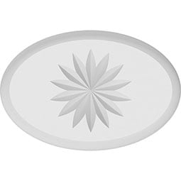 Ekena Millwork - ROSPDAL11 - Standard Dalton Flower Rosette With Rounded Edge